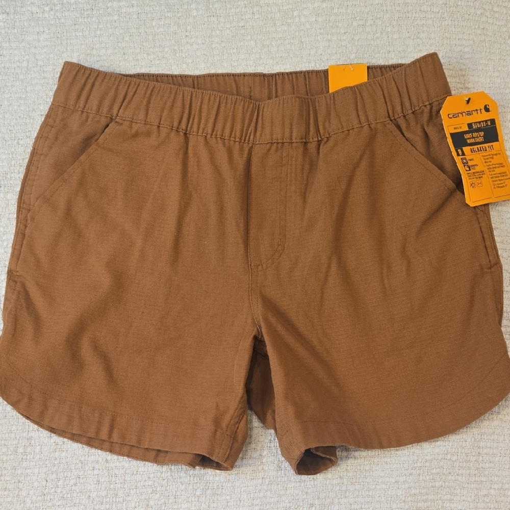 Carhartt Women's Tan Cargo Shorts - Picture 3 of 11